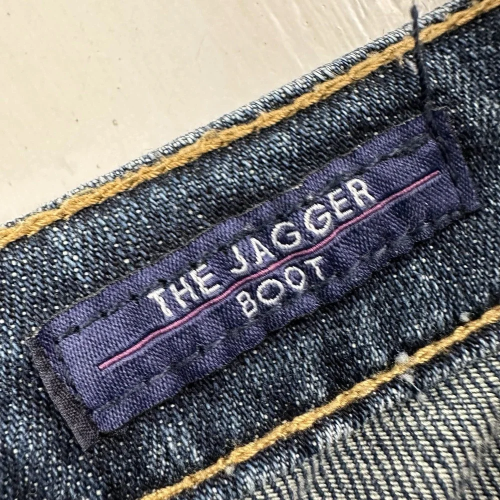 Y2K Vigoss The Jagger Boot Cut Jeans Medium‎ Blue Womne 32 X 33 Cotton Stretch